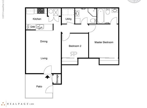 Bluewater Village - Plan D 2 Bed/1.75 Bath - 2 bed - 1.5 bath - 778 sf
