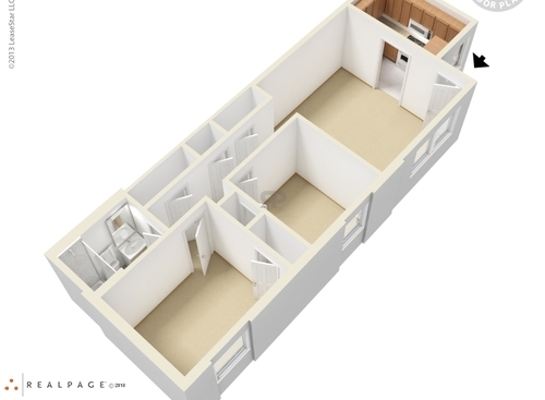 Trans Mountain Apartments - 2 Bedroom 1 Bath - 2 bed - 1 bath - 665 sf