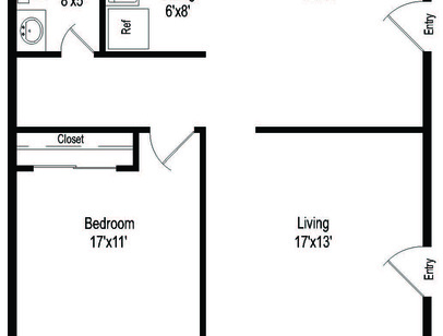 A1: Beds - 1: Baths - 1: SqFt Range - 700 to 700