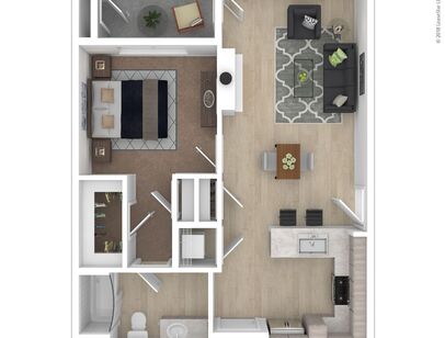 1 Bed 1 Bath: Beds - 1: Baths - 1: SqFt Range - 762 to 762