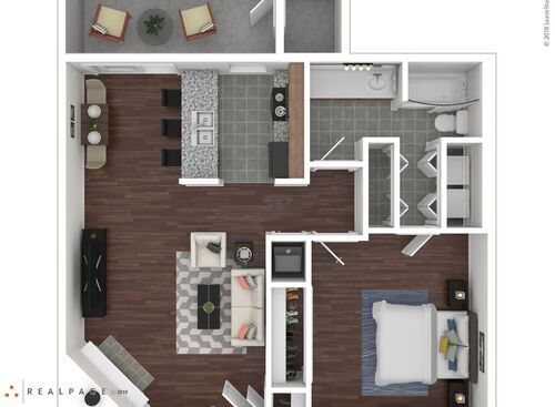 1 Bedroom: Beds - 1: Baths - 1: SqFt Range - 750 to 750