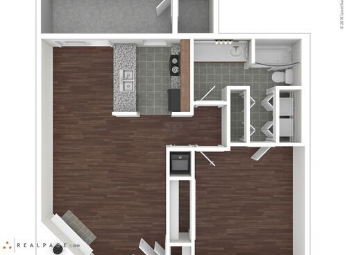 1 Bedroom: Beds - 1: Baths - 1: SqFt Range - 750 to 750