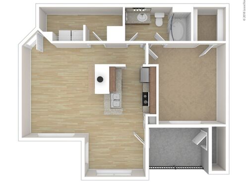 Ashley-R: Beds - 1: Baths - 1: SqFt Range - 920 to 920