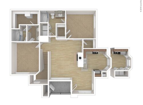 Carlton-R: Beds - 2: Baths - 2: SqFt Range - 1289 to 1289