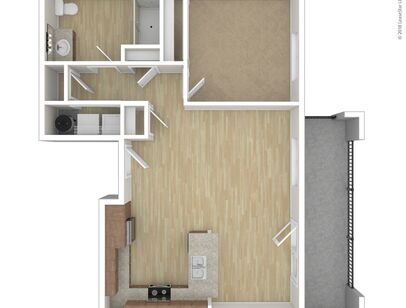 A2: Beds - 1: Baths - 1: SqFt Range - 787 to 787