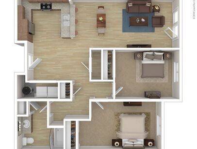 B2: Beds - 2: Baths - 1: SqFt Range - 1054 to 1054