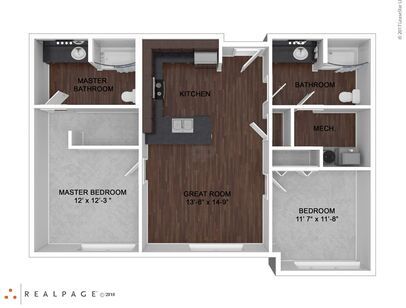 Type 6: Beds - 2: Baths - 2: SqFt Range - 1055 to 1055