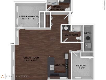 Type 9: Beds - 2: Baths - 2: SqFt Range - 1365 to 1365