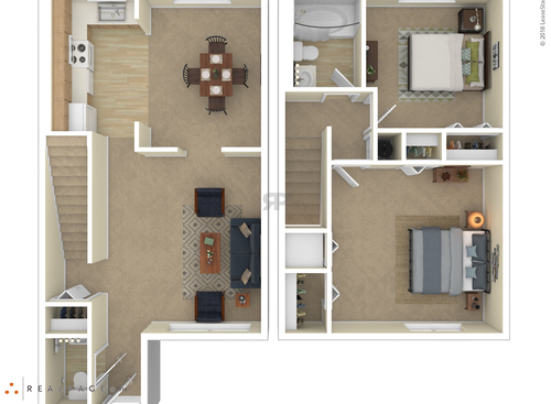 2 Bedroom: Beds - 2: Baths - 1: SqFt Range - 600 to 600