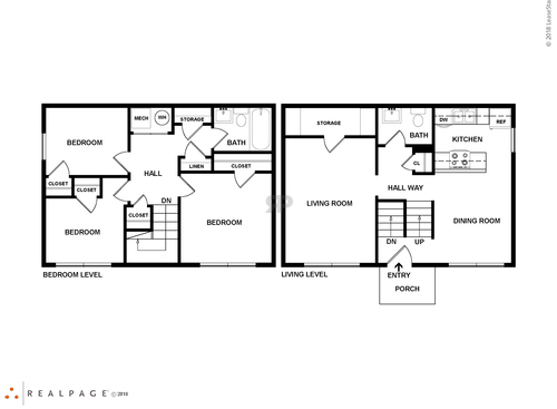 3 Bedroom: Beds - 3: Baths - 1: SqFt Range - 1120 to 1120