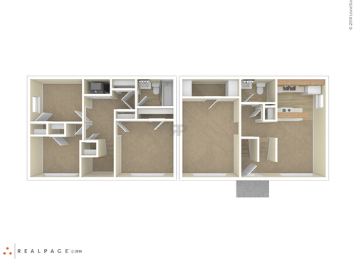 3 Bedroom: Beds - 3: Baths - 1: SqFt Range - 1120 to 1120