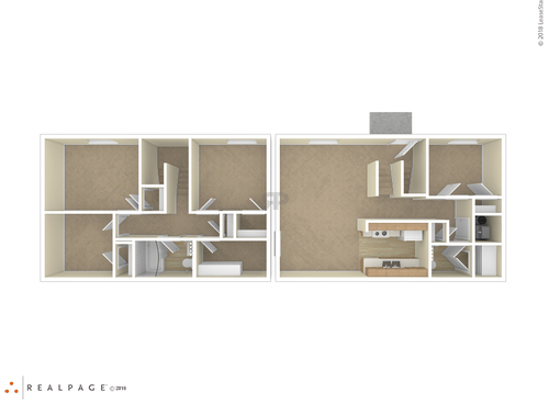4 Bedroom: Beds - 4: Baths - 2: SqFt Range - 1200 to 1200