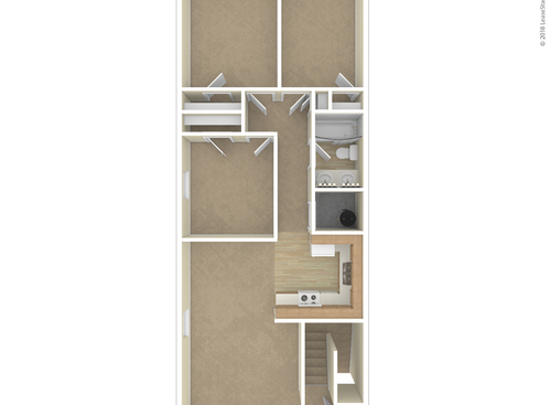 3 Bedroom: Beds - 3: Baths - 1: SqFt Range - 1623 to 1623