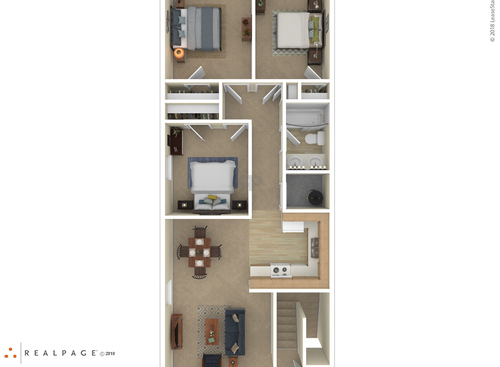 3 Bedroom: Beds - 3: Baths - 1: SqFt Range - 1623 to 1623
