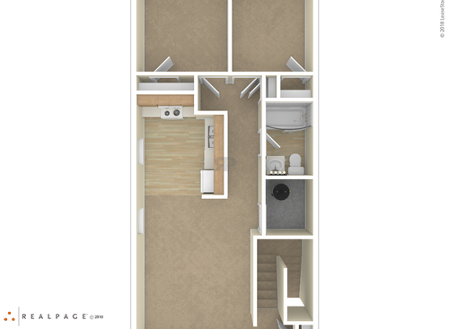 2 Bedroom: Beds - 2: Baths - 1: SqFt Range - 1094 to 1094