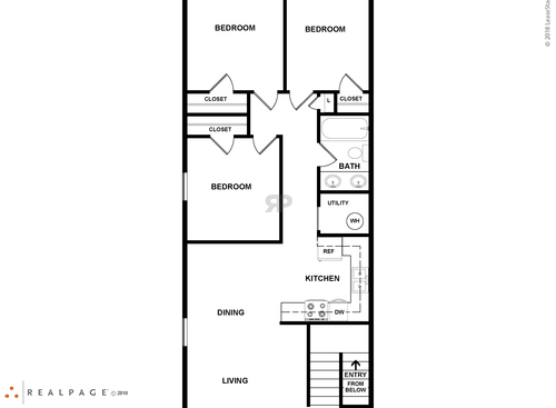 3 Bedroom: Beds - 3: Baths - 1.5: SqFt Range - 1114 to 1114