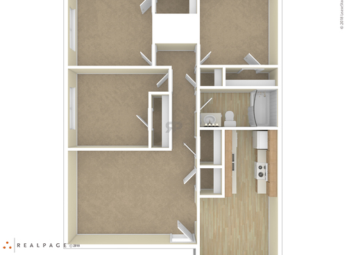 3 Bedroom: Beds - 3: Baths - 1: SqFt Range - 500 to 500