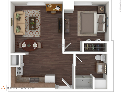 The Dawns: Beds - 1: Baths - 1: SqFt Range - 480 to 480