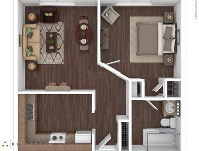 Grande: Beds - 1: Baths - 1: SqFt Range - 544 to 544