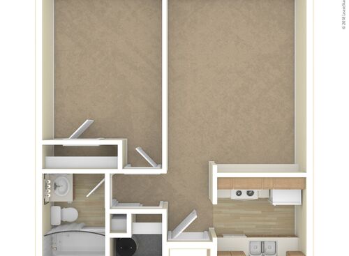 1BR: Beds - 1: Baths - 1: SqFt Range - 650 to 650