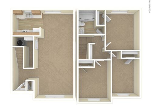 3BR: Beds - 3: Baths - 1: SqFt Range - 950 to 950