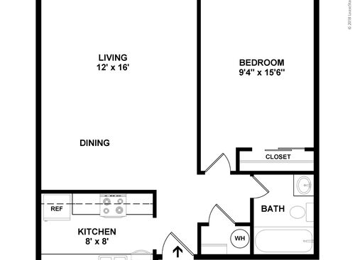 1 Bedroom: Beds - 1: Baths - 1: SqFt Range - 650 to 650