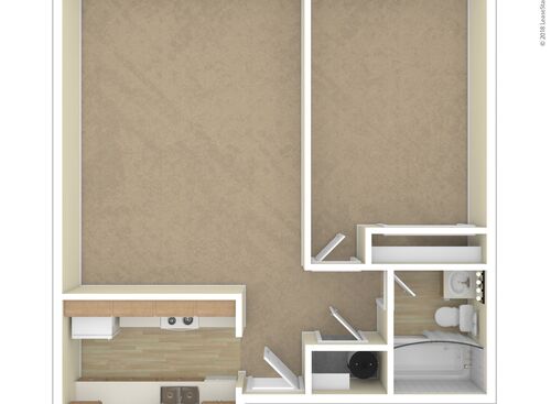 1 Bedroom: Beds - 1: Baths - 1: SqFt Range - 650 to 650