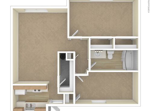 2 Bedroom: Beds - 2: Baths - 1: SqFt Range - 750 to 750