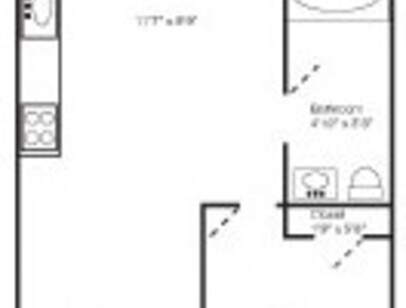 One Bedroom: Beds - 1: Baths - 1: SqFt Range - 685 to 685