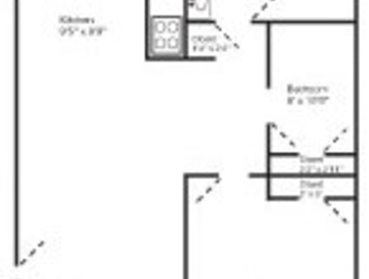 Two Bedroom: Beds - 2: Baths - 1: SqFt Range - 760 to 760