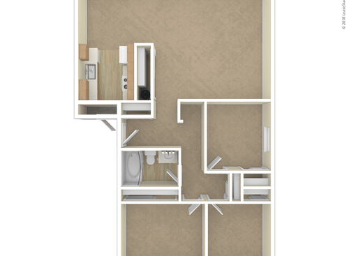 3BR: Beds - 3: Baths - 1: SqFt Range - 1089 to 1089