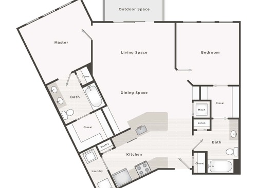 The Choir: Beds - 2: Baths - 2: SqFt Range - 1165 to 1165