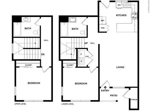 Oak Park 3 - Two Bedroom One Bath - 2 bed - 1 bath - 1024 sf