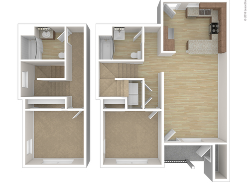 Oak Park 3 - Two Bedroom One Bath - 2 bed - 1 bath - 1024 sf