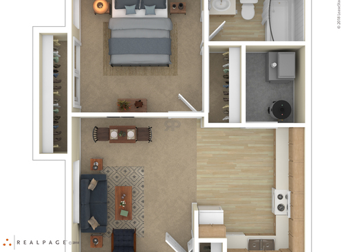 1 Bedroom: Beds - 1: Baths - 1: SqFt Range - 780 to 780