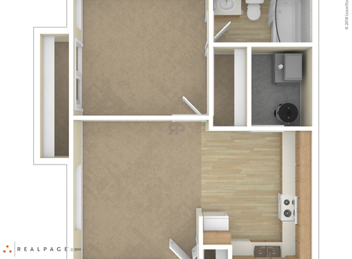 1 Bedroom: Beds - 1: Baths - 1: SqFt Range - 780 to 780