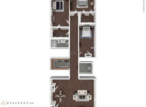 Auburn Place - 3 Bedroom-Upstairs - 3 bed - 1 bath - 931 sf