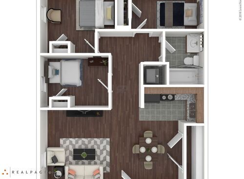 Auburn Place - 3 Bedroom-Downstairs - 3 bed - 1 bath - 931 sf