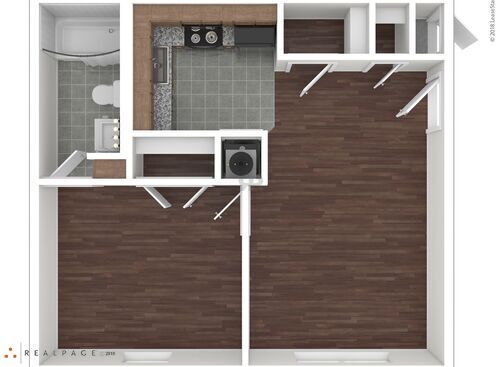 One Bedroom: Beds - 1: Baths - 1: SqFt Range - 600 to 600