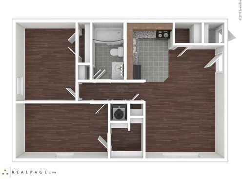 Two Bedroom: Beds - 2: Baths - 1: SqFt Range - 800 to 800