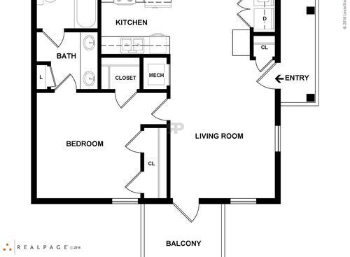 1 Bedroom: Beds - 1: Baths - 1: SqFt Range - 743 to 743