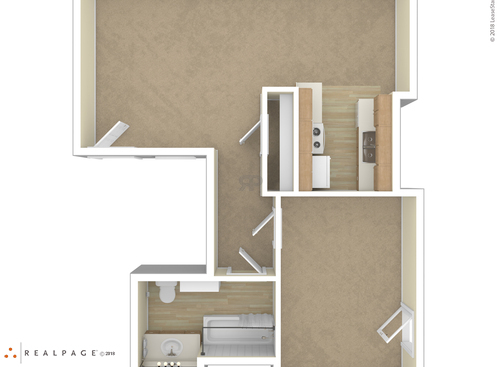 1 Bedroom: Beds - 1: Baths - 1: SqFt Range - 650 to 650
