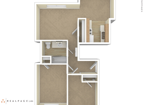 2 Bedroom: Beds - 2: Baths - 1: SqFt Range - 777 to 777