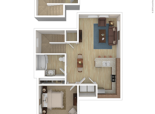 Oak Park 3 - One Bedroom One Bath - 1 bed - 1 bath - 803 sf