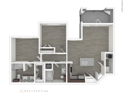 B1: Beds - 2: Baths - 2: SqFt Range - 950 to 950