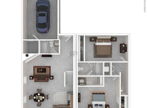 2A: Beds - 2: Baths - 1.5: SqFt Range - 1212 to 1212