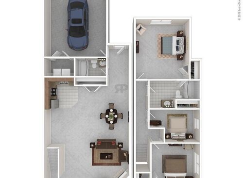 3A: Beds - 3: Baths - 1.5: SqFt Range - 1368 to 1368