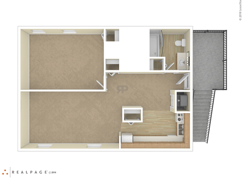 1 Bedroom 1 Bath: Beds - 1: Baths - 1: SqFt Range - 652 to 652