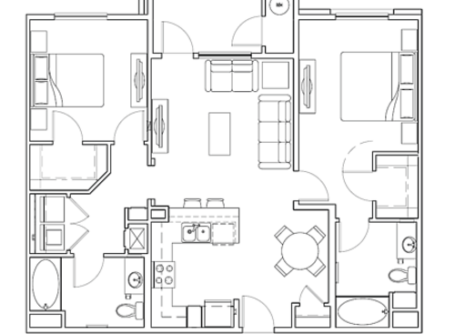 Azure: Beds - 2: Baths - 2: SqFt Range - 1081 to 1081