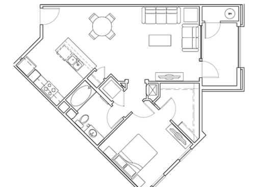 Current: Beds - 1: Baths - 1: SqFt Range - 823 to 823